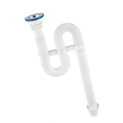 Сифон гофрированный VIR снержавеющей чашкой д.70мм (1 1/4-40/50)