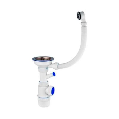 Сифон "Элит" снержавеющей чашей д.112