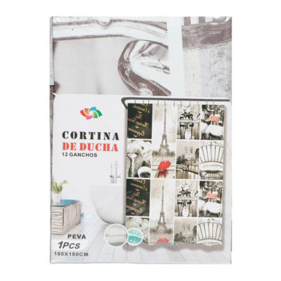 Штора для ванн 180*180 Картинки Парижа