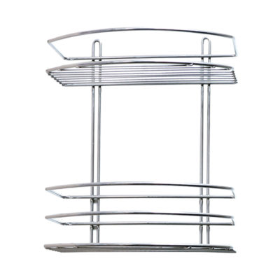 4890-2 Полка померн.покрытие прямая 2-х ярусная 1 борт овал