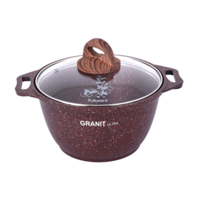 Кастрюля антиприг. 4 л Гранит ультра