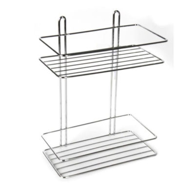 Полка прямая белая глянц. 2-ярусная 4891-2