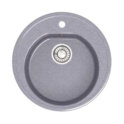 Мойка глянцевая ЧЕРАЯ темно-серая 510*510*191 Granit MARR BERGG