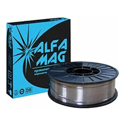 Проволка сварочная AlfaMag E71T-GS d 0.8 мм порошковая самозащитная (плстик