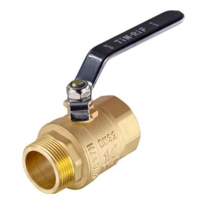 Кран латунь 1" Г/Ш ручка