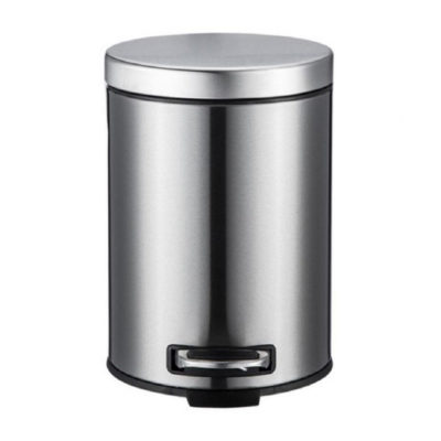 Мусорный контейнер металл 5 л круглый с доводчиком