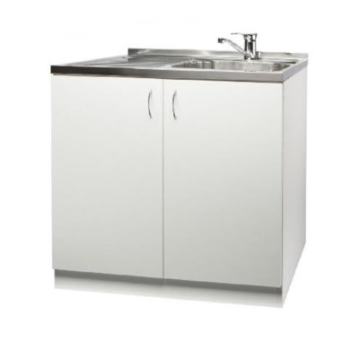 Тумба 80 ЛДСП белая (глубина 436мм)