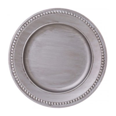 Поднос круглый 40см нерж. сталь