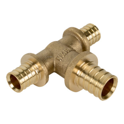 Тройник аксиальный (латунь) 20*16*16