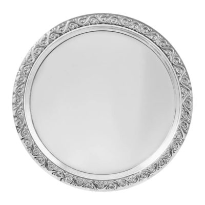 Поднос круглый 45см нерж. сталь