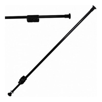 Карниз для ванны черный 100-205 с кольцами