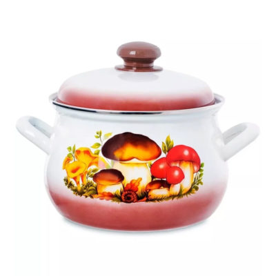 Кастрюля эмалир. грушевид. 2 л индукция