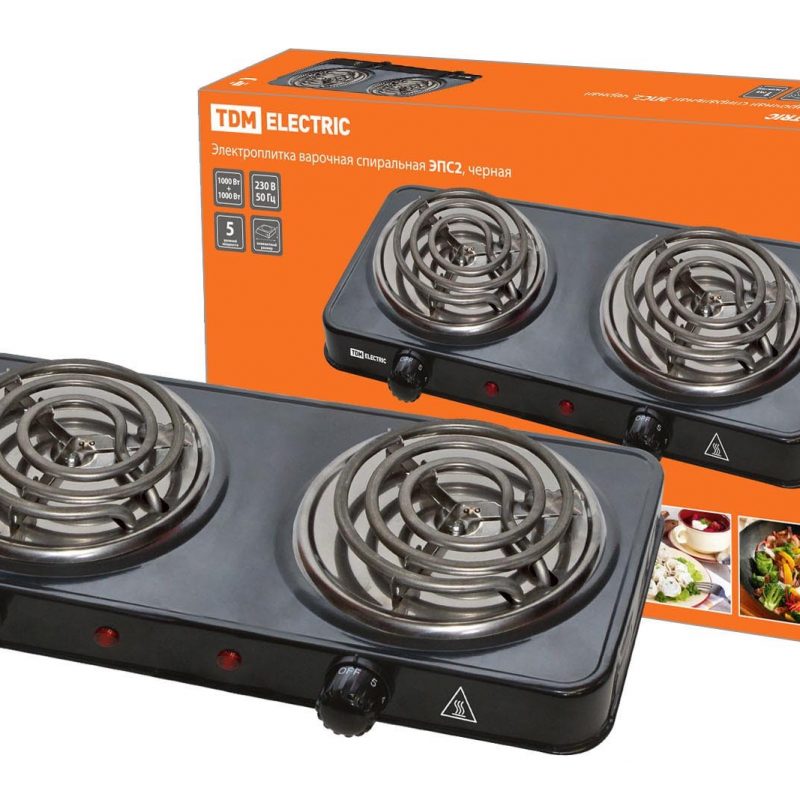 Электроплита ЭПС2 2-конф. спираль