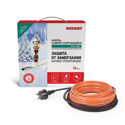 Кабель греющий саморегулирующ.в трубу 4 м/40Вт REXANT