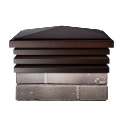 Колпак на столб полимерно-песчнаный корич. 385*385мм