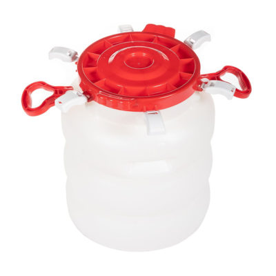 Бочка 40 л пластик с широким горлом и ручками