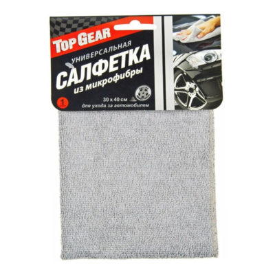 Салфетка автомобильная микрофибра Top Gear №1