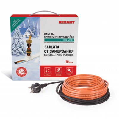 Кабель греющий саморегулир.пищевой ECO Line (комплект в трубу) 8м/80Вт REXANT