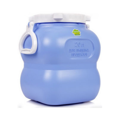 Канистра пластик. пищевая 20л прямоуг.