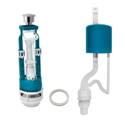 СБ1-НпрНРФ-А-В Р Арматура водосливная 1 кноп.(хром) нижний подвод ИНКОЭР