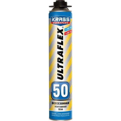 Пена монтажная KRASS ULTRAFLEX 50 пистолетная  Всесезонная