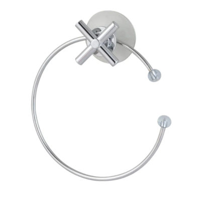 Полотенцедержатель-полукольцо на присоске хром