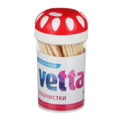 Зубочистки 100 шт. бамбук пластик. упаковка