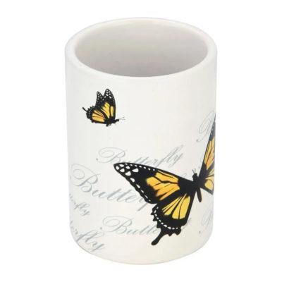 Стакан д/ванной Бабочки (керамика)