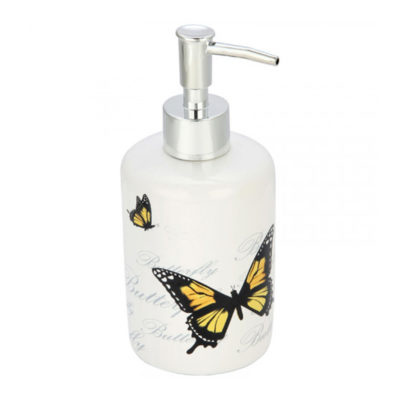 Дозатор д/жидкого мыла Бабочки (керамика)