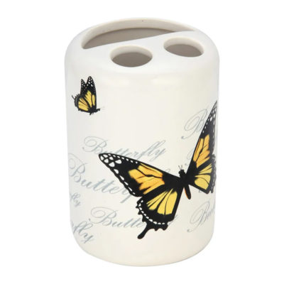 Держатель д/зубных щеток Бабочки (керамика)