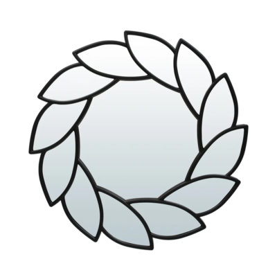 Зеркало декоративное "Бергамо" черное 49