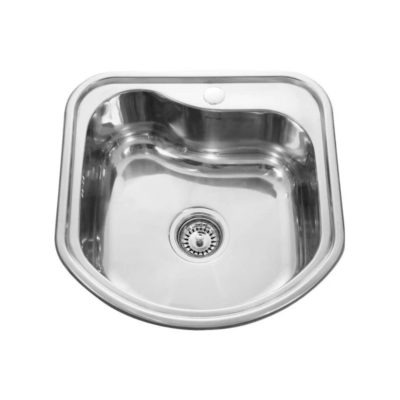 Мойка нерж. круглая глянцевая LEDEME 490*180*180