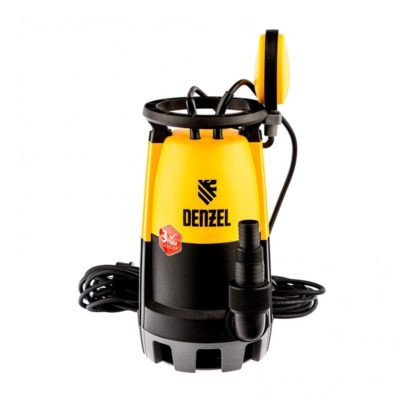 Дренажный насос для чистой и грязной воды DP-600S 600Вт напор 7м. 13000л/ч. Denzel