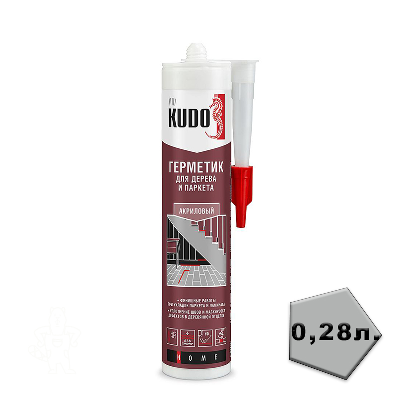 Герметик акриловый для дерева и паркета ДУБ 280 мл KUDO
