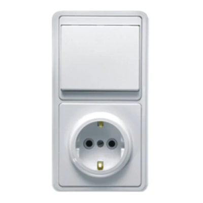 Блок комбинир. "Бэлла"(1кл.выкл.+роз. с з/к) БКВР-031