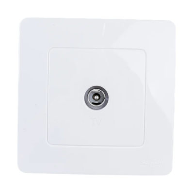 Коннектор телевизионный ОП белый BLANCA