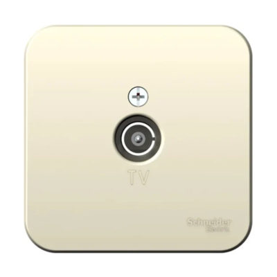 Коннектор телевизионный  ОП молочный BLANCA