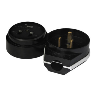 Разъем д/плит ОП роз+вилка 32А (3контакта) черный