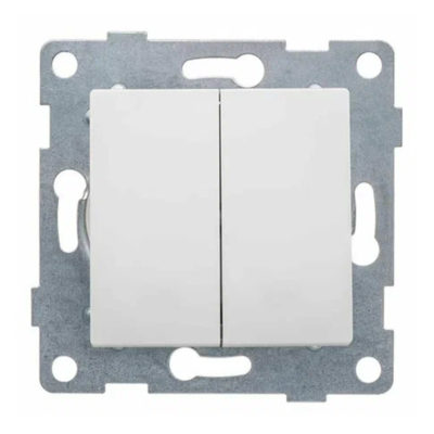 Механизм выключателя 2СП 10А с/и белый Ugra GUSI