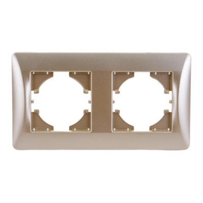 Рамка 2 гн. кремовая Ugra GUSI