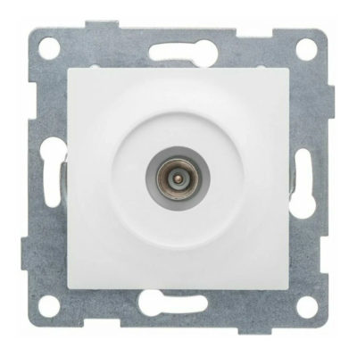 Механизм розетки с/у TV одинарн. белая Ugra GUSI