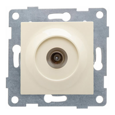 Механизм розетки с/у TV одинарн. кремовая Ugra GUSI
