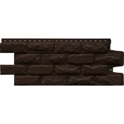 GL Панель фасадная Колотый камень Коричневый (992*392 мм)