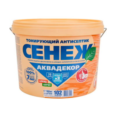 Х2-102(бесцветный) 9 кг СЕНЕЖ АКВАДЕКОР