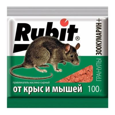 Инс.Зоокумарин-У гранулы от грызунов с сыром 100г