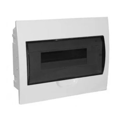 Бокс с/у 12 мод. ЩРВ-п пластик дверь проз.черная IP41