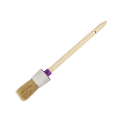 КИСТЬ КРУГЛАЯ  № 6/30 ММ НАТУР.ЩЕТИНА