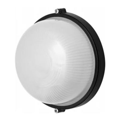 Светильник пылевлагозащищ. НПП 100Вт круг черный Е27