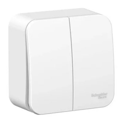 Выключатель 2ОП  белый 10А BLANCA