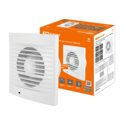 Вентилятор настенный белый Д120
